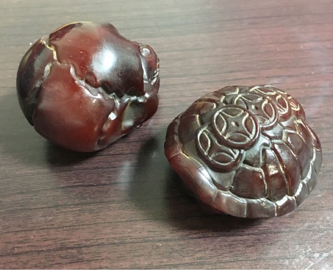 新品　チベットヤクの骨製　雕刻 置物 超希少　2個セット格安出品　送料無料