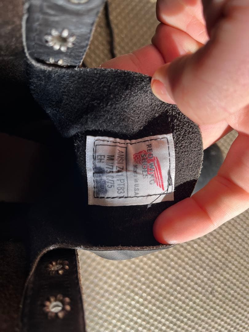 オ*ジ様 Red Wing ブラック ワークブーツ US 10.5