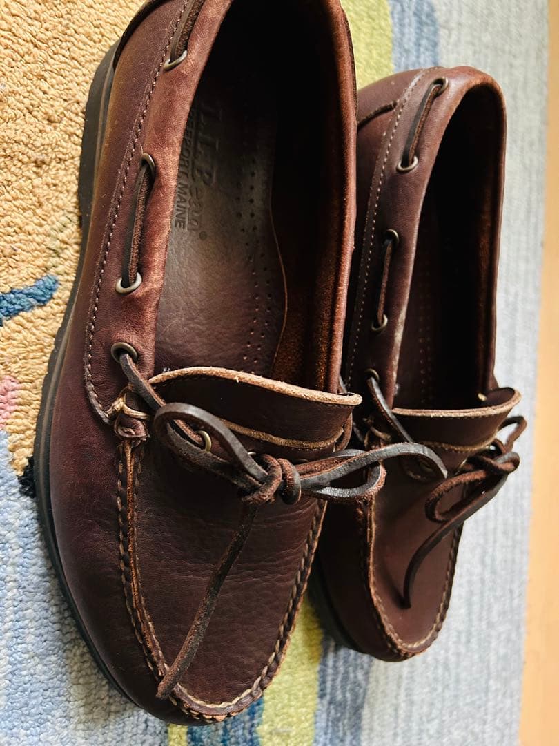 LL Bean バイソンレザーモカシンシューズ