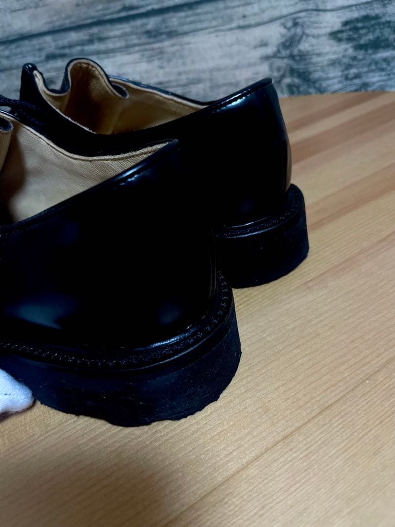 Paraboot MICHAEL ガラスレザー ブラック 4(24cm)ほぼ新品