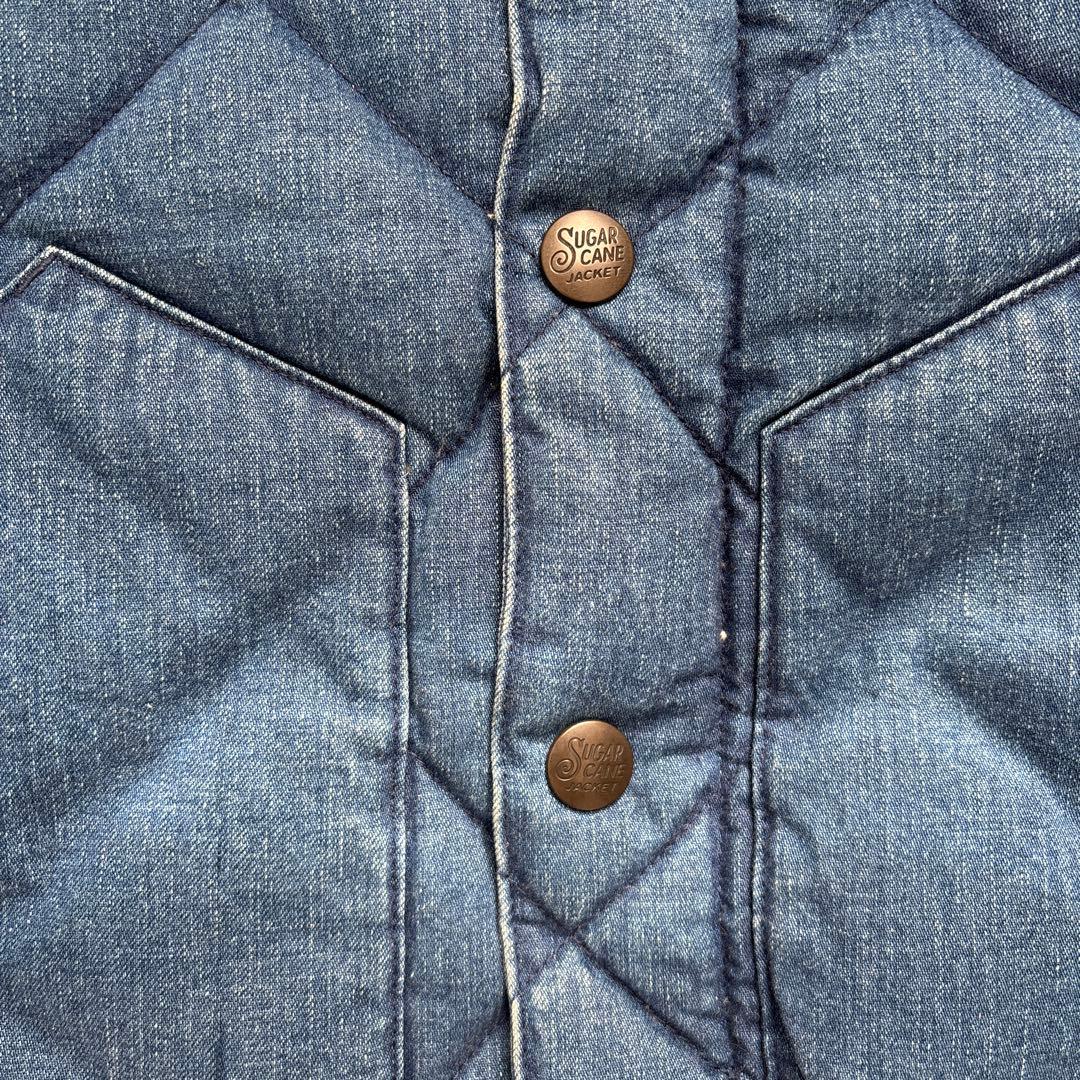 sugar caneデニムベストM