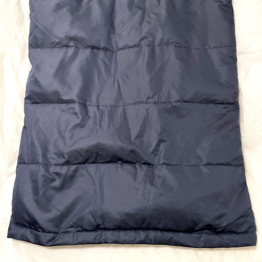 ■美品■アンブロ　極暖ベンチコート　ロングダウンコート　取外しフード　ロゴ刺繍