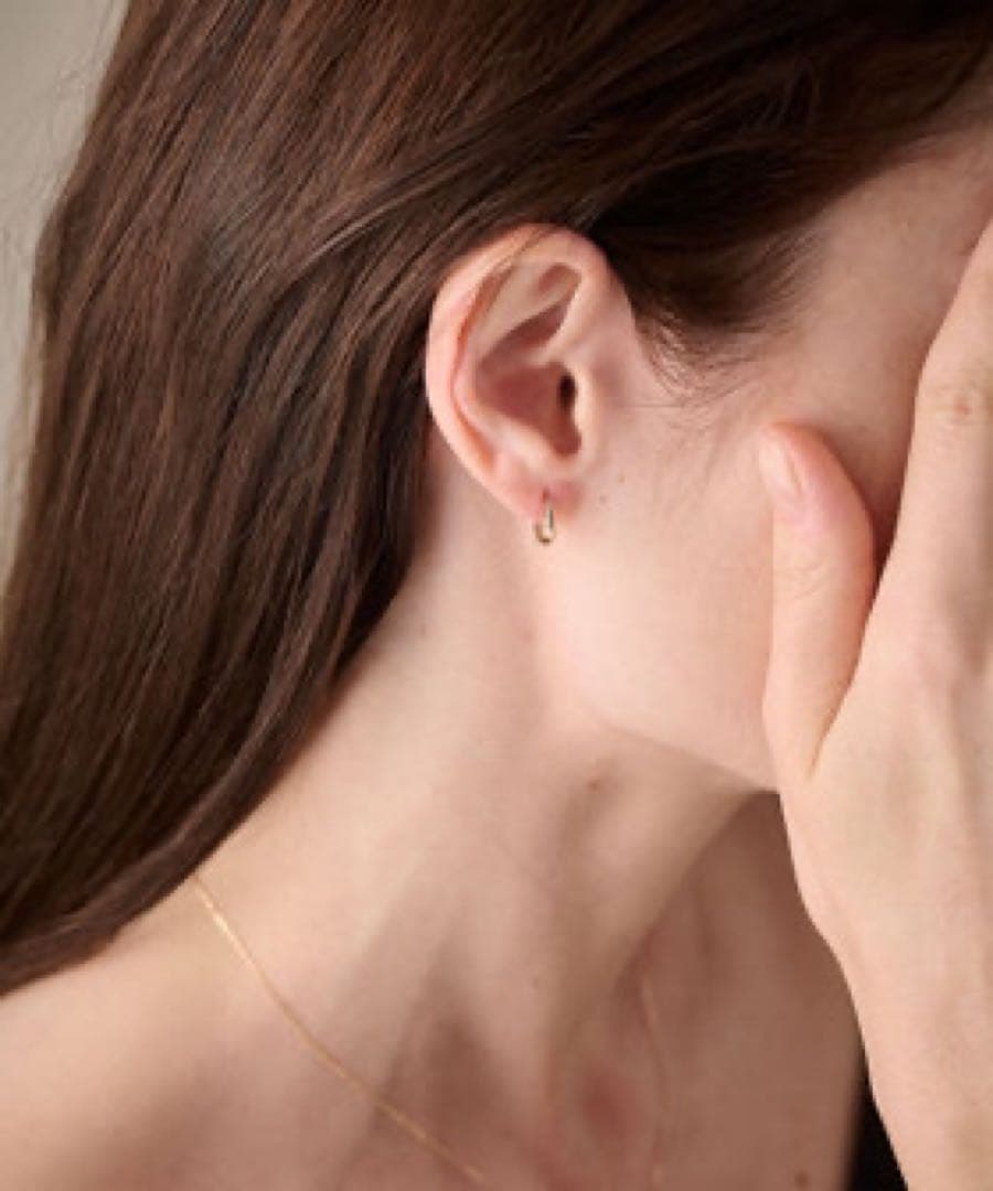 ete⭐︎ フープピアス片耳⭐︎K10イエローゴールド