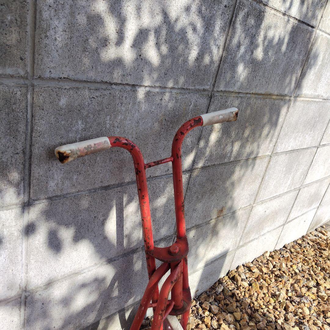 当時物 シャビー 三輪車 キックボード 昭和レトロ 棚