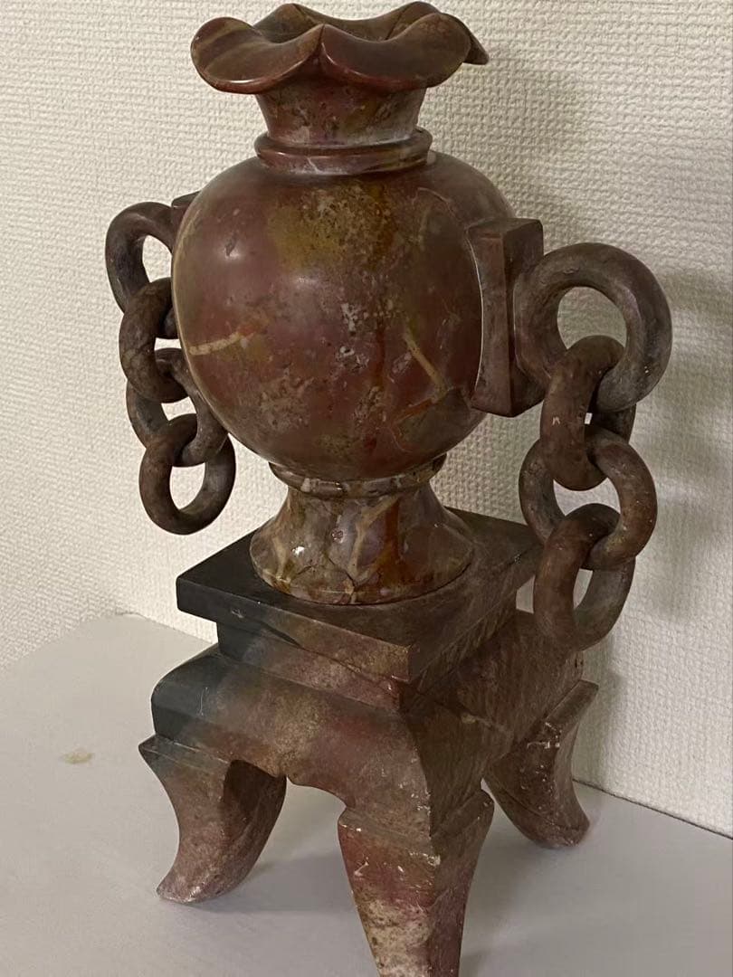 中国美術 古美術天然石 花瓶 花器 置物 時代物