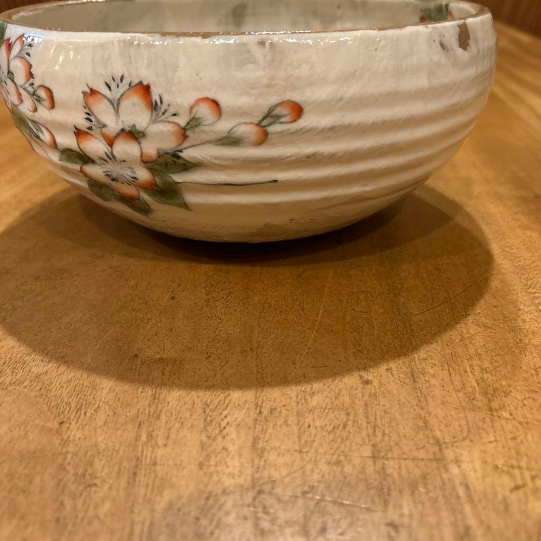 京都　京焼　清水焼　陶あん　桜絵付　深鉢　菓子鉢
