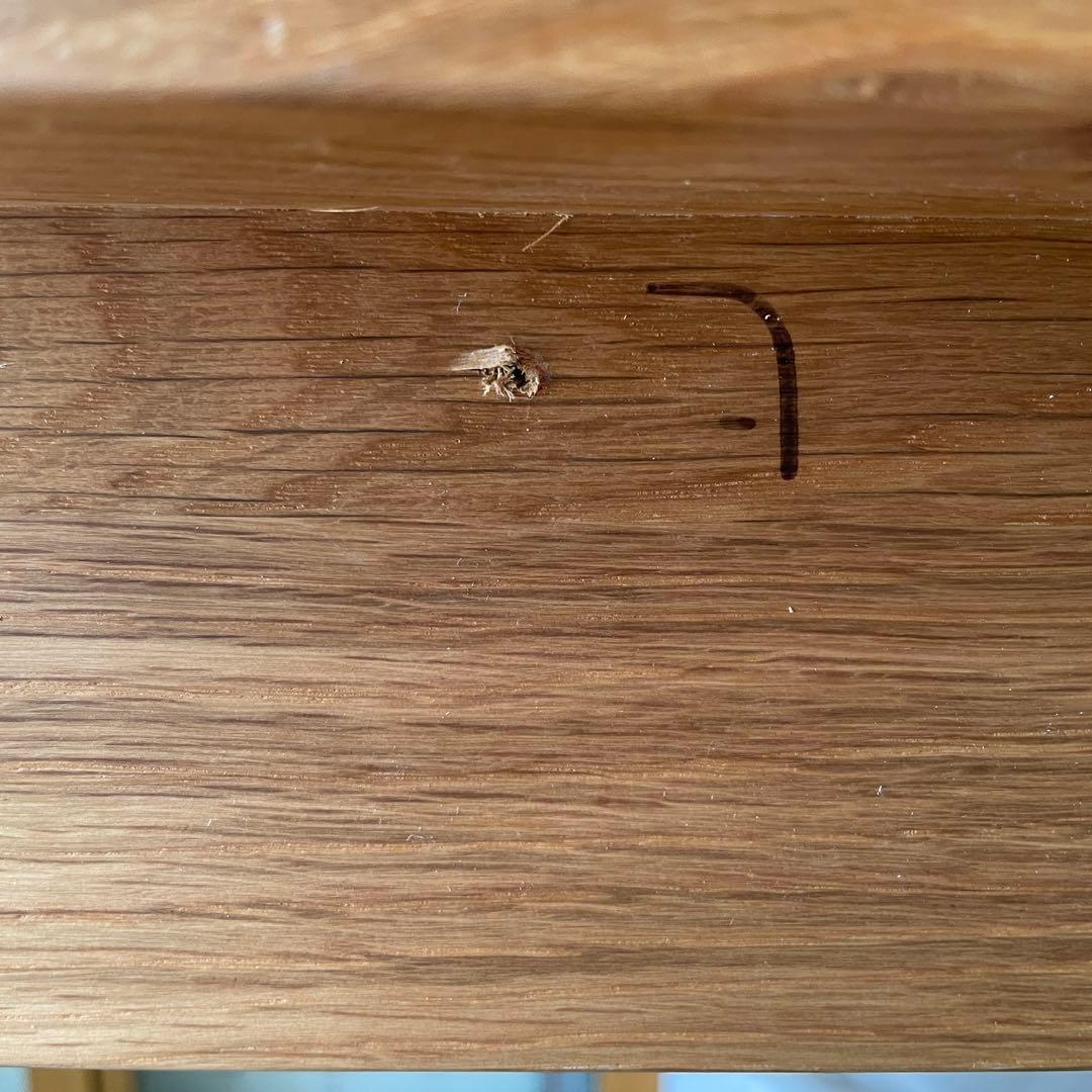 無印良品 無垢材デスク（引出付）・オーク材（廃番品）