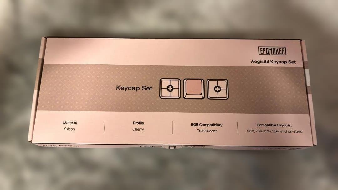 EPOMAKER P87 キーボード＋AegisSil キーキャップ(Blue)