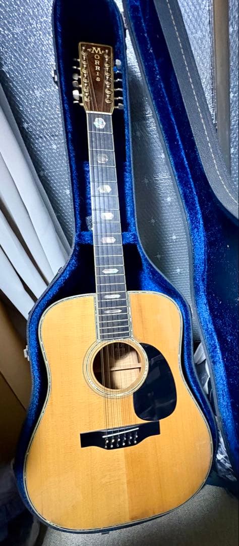 MORRIS B-100 12弦アコースティックギター ハードケース付き