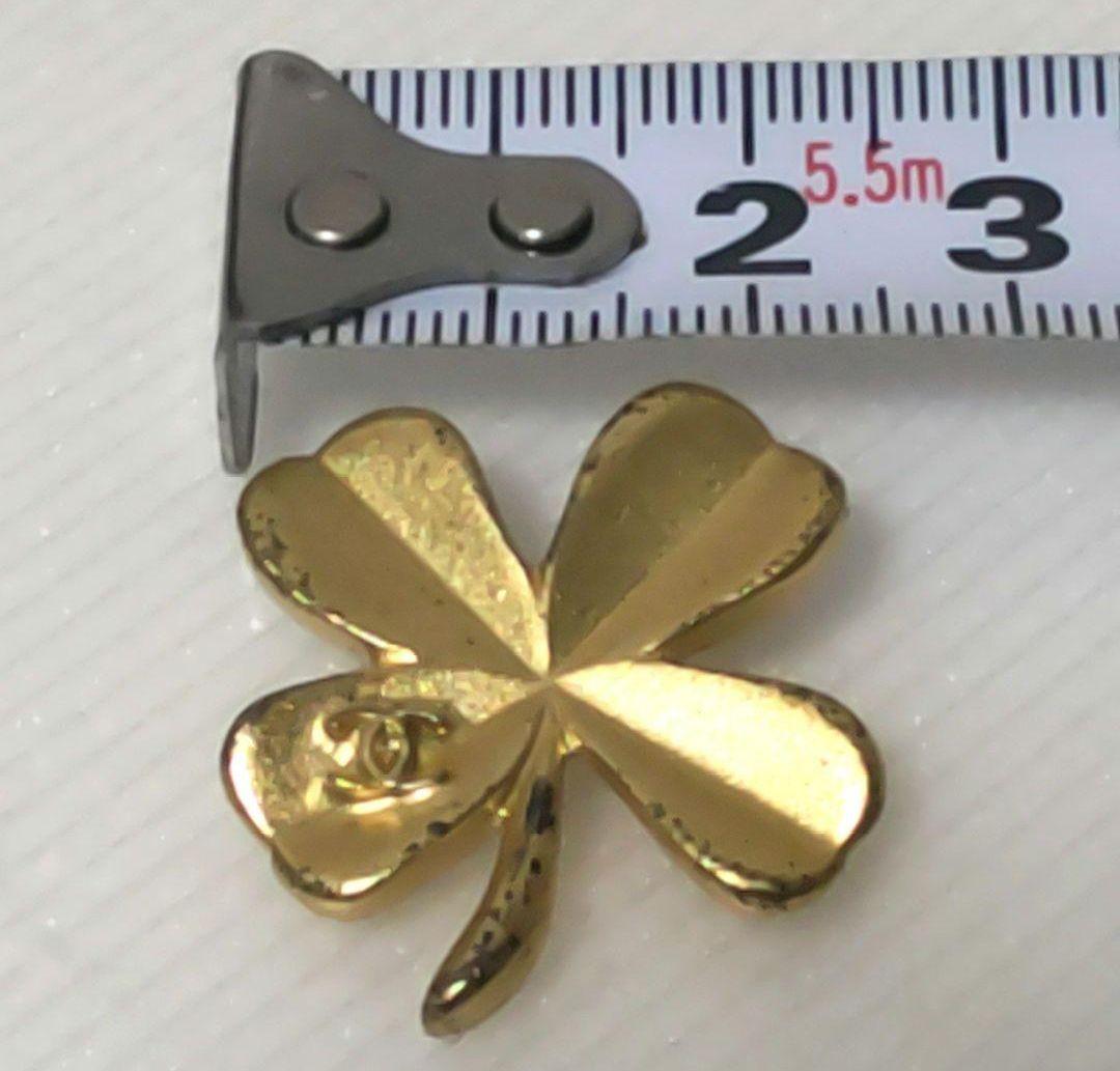 CHANEL シャネル ココマーク ブローチ クローバー 四つ葉 ブローチ GP