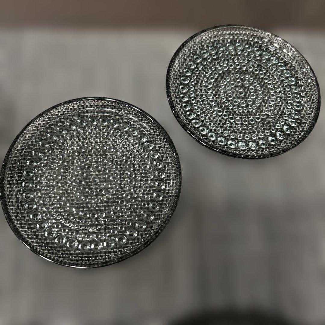 公*美様 イッタラ カステヘルミ プレート グレー 17cm×2枚　10cm×2