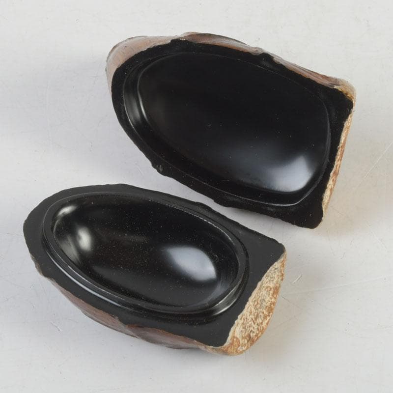 茶道具　輪島塗　塗師　川岸英之作　筍香合　共箱　V　9814