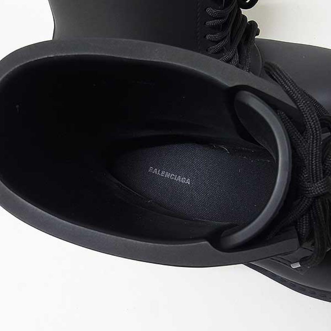 【BALENCIAGA】ステロイドブーツ レースアップ ラバー 40
