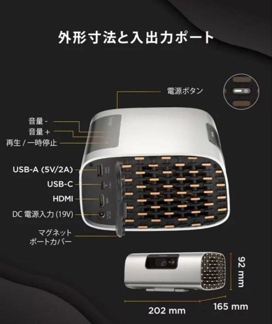 新品未開封ViewSonic M10 3色レーザープロジェクター