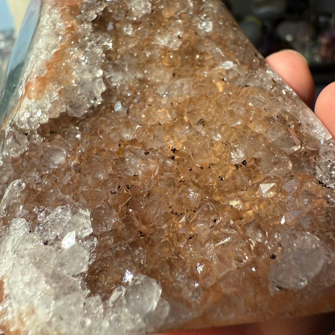 天然石アメジストの原石　置物　NO.100908