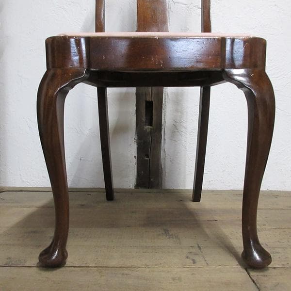 イギリス アンティーク 家具 ダイニングチェア 猫脚 椅子 英国 4765d