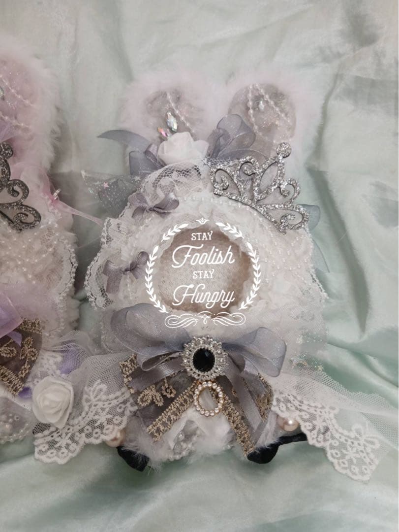 A.♡様ぬい服ふわふわうさ耳お座り着ぐるみ にじぱぺ ちびぐるみ いつぬい