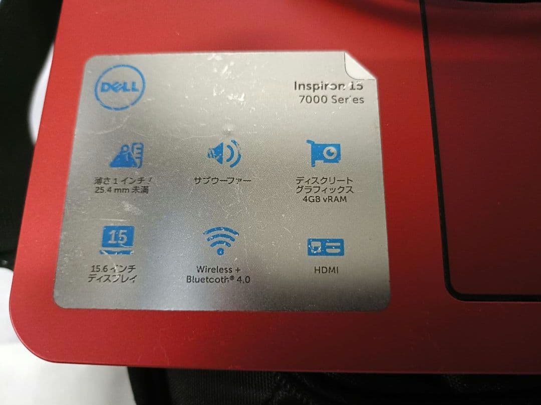 DELL ノートPC レッド NVIDIA GeForce