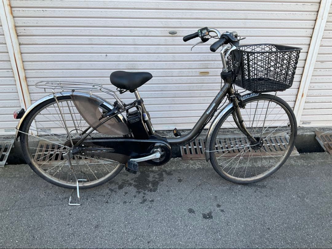 パナソニック最新機種電動アシスト自転車viviDX26インチグレー系ボディー
