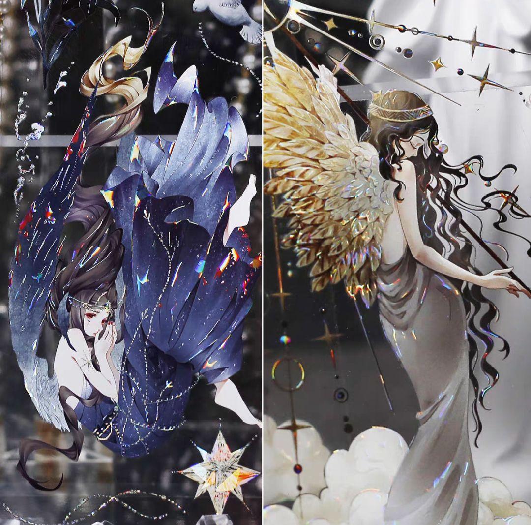 切売 719★ 海外 マスキングテープ マステ PET 装飾 人物 贝壳光