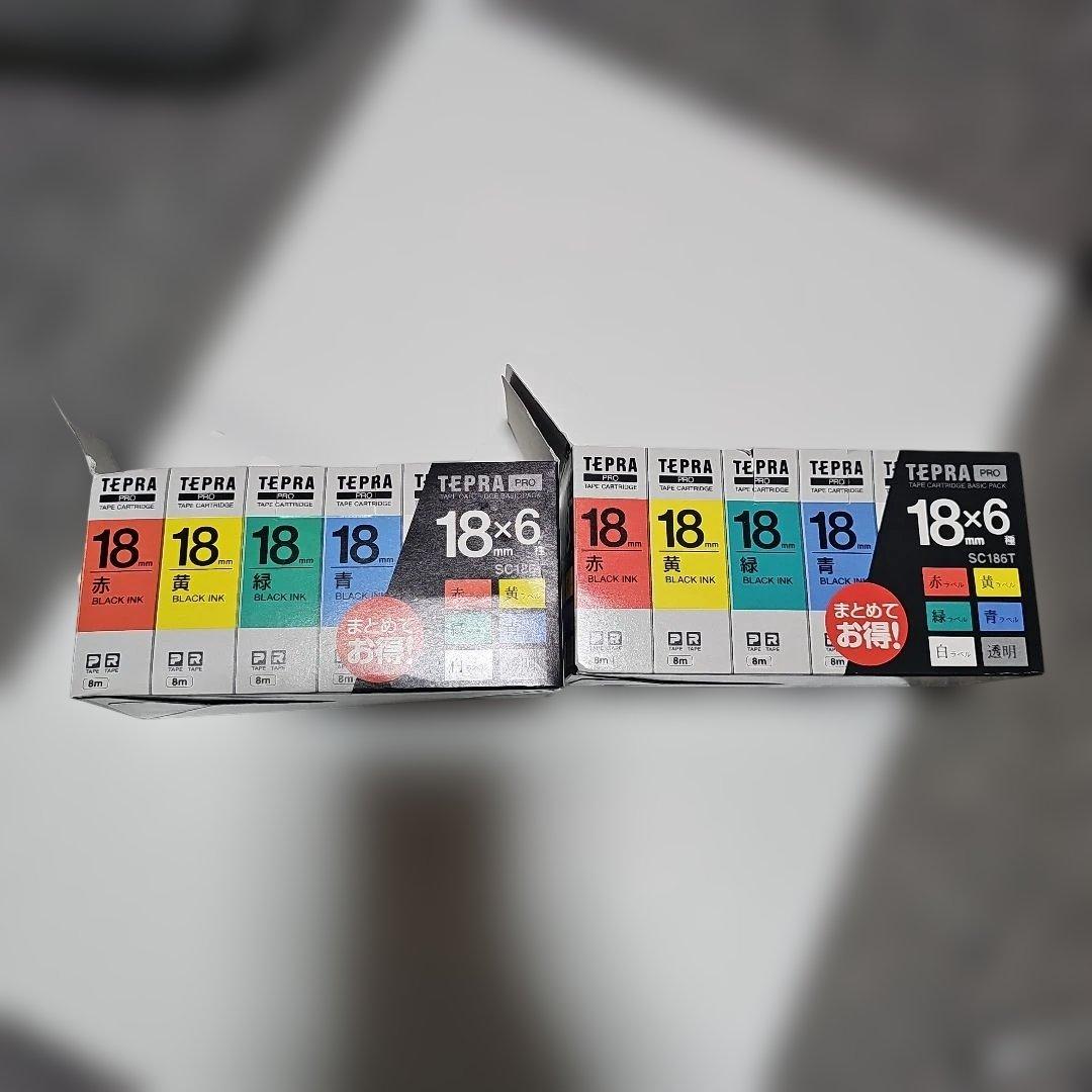 TEPRA PRO テープカートリッジ 18mm 6個セット×2