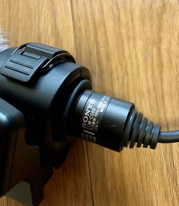 SONY 説明書付き　「ショットガンマイクロホン ECM-CG60 J 」