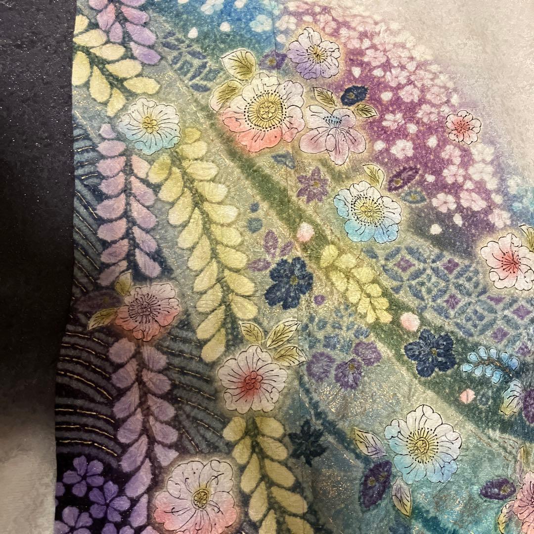 辻ヶ花　正絹　振袖