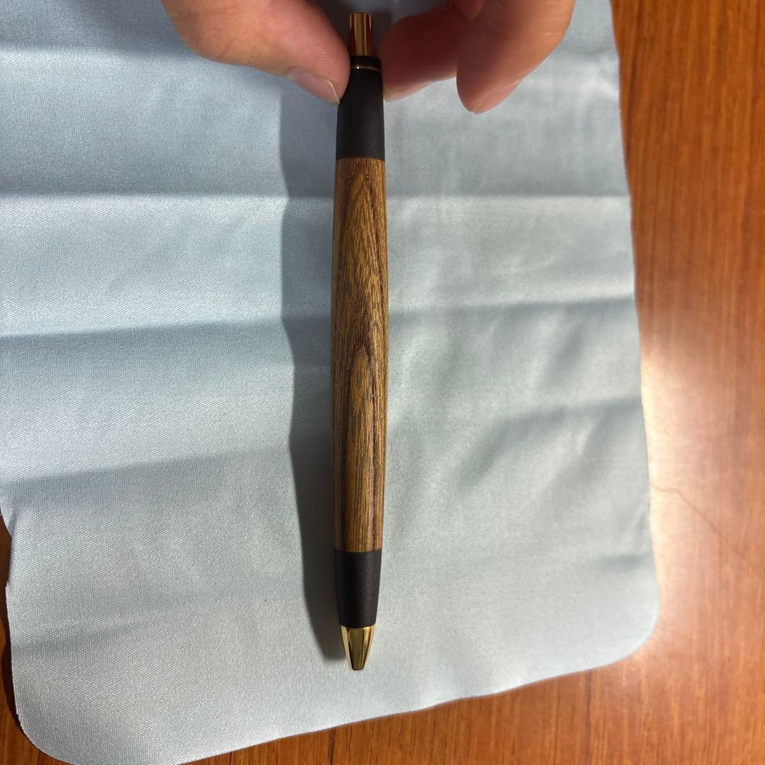 ボナンペン シャーペン0.5 真鍮金具 欅(けやき) オイル付き