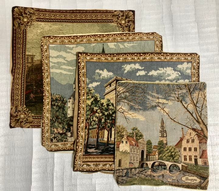 ヨーロッパ　ランドマーク　クッションカバー ４枚セット！