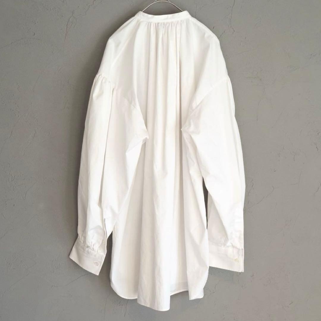 トップス 23ss HYKE T/C GATHERED shirts