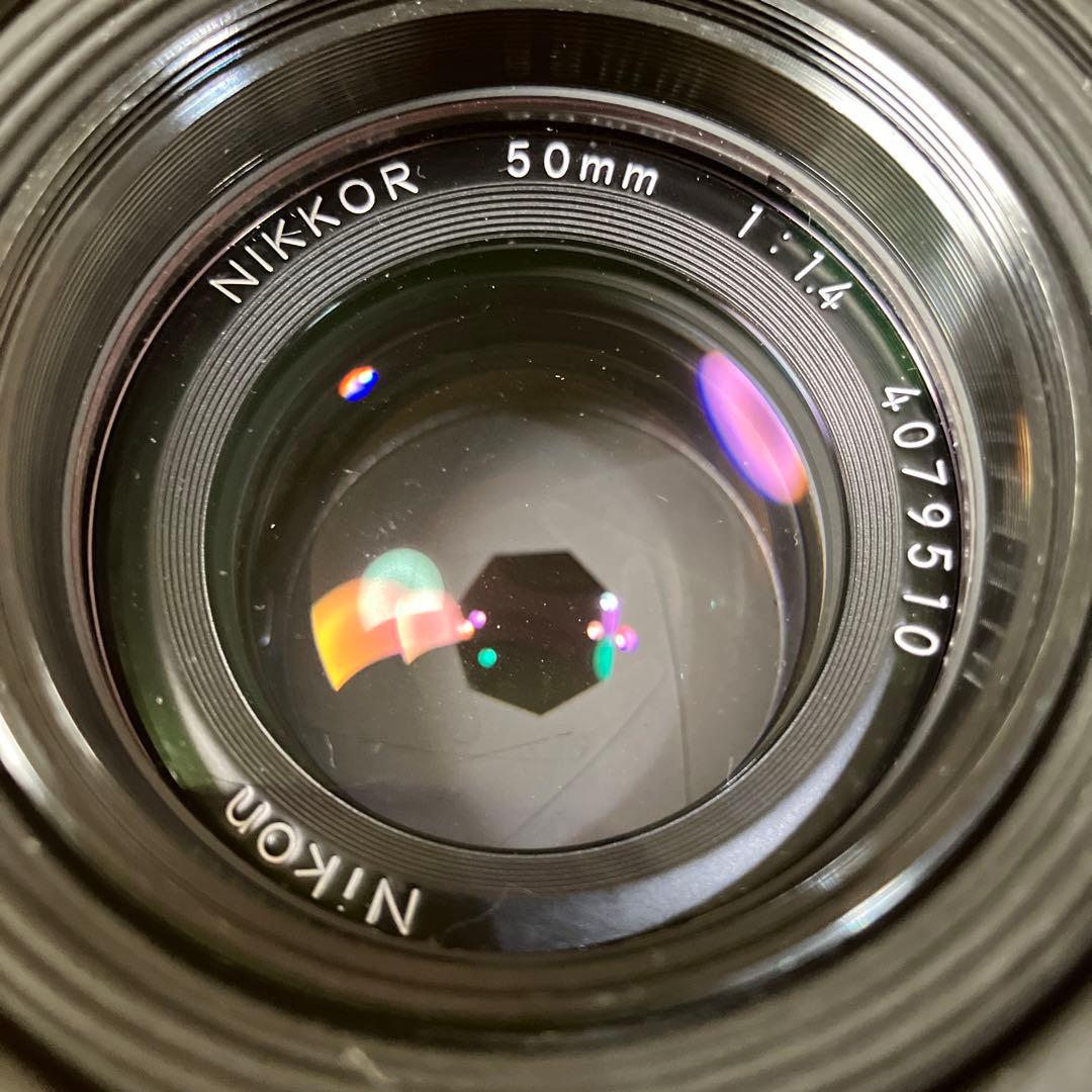 Nikon ニコン Nikkor 50mm 1:1.4 フード付き