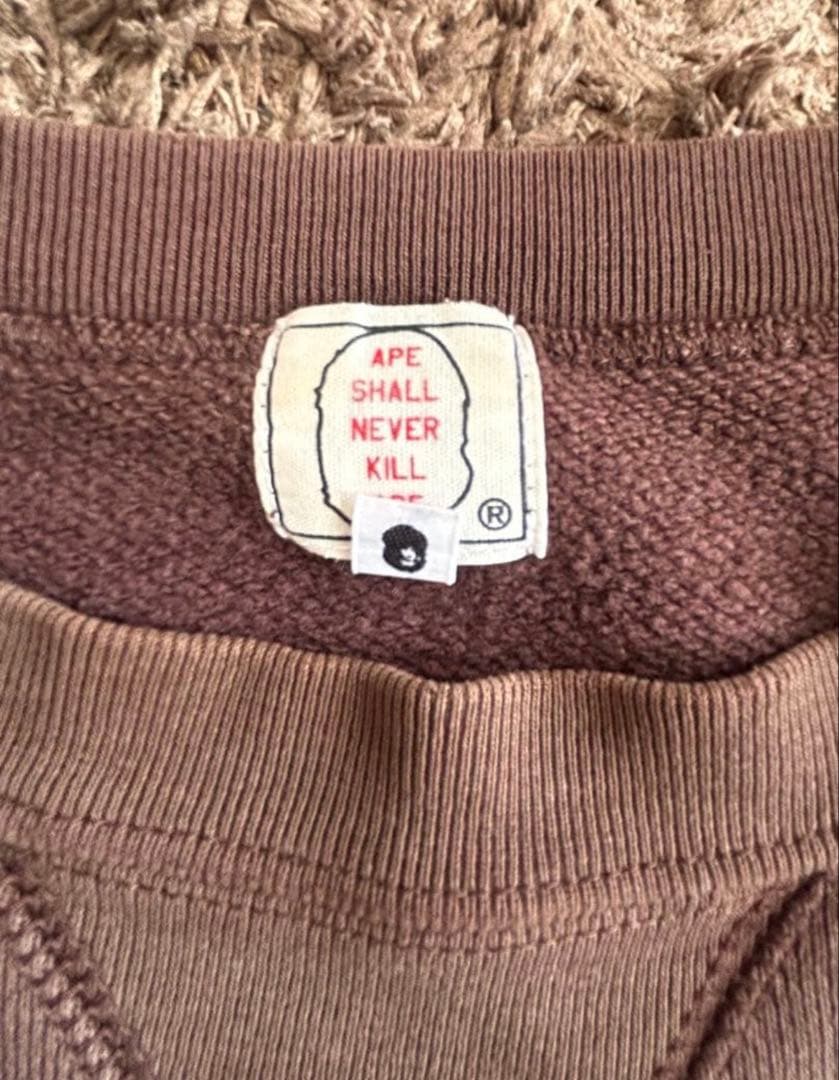 N*K様 希少 NIGO期　A BATHING APE スウェット ブラウン　カ