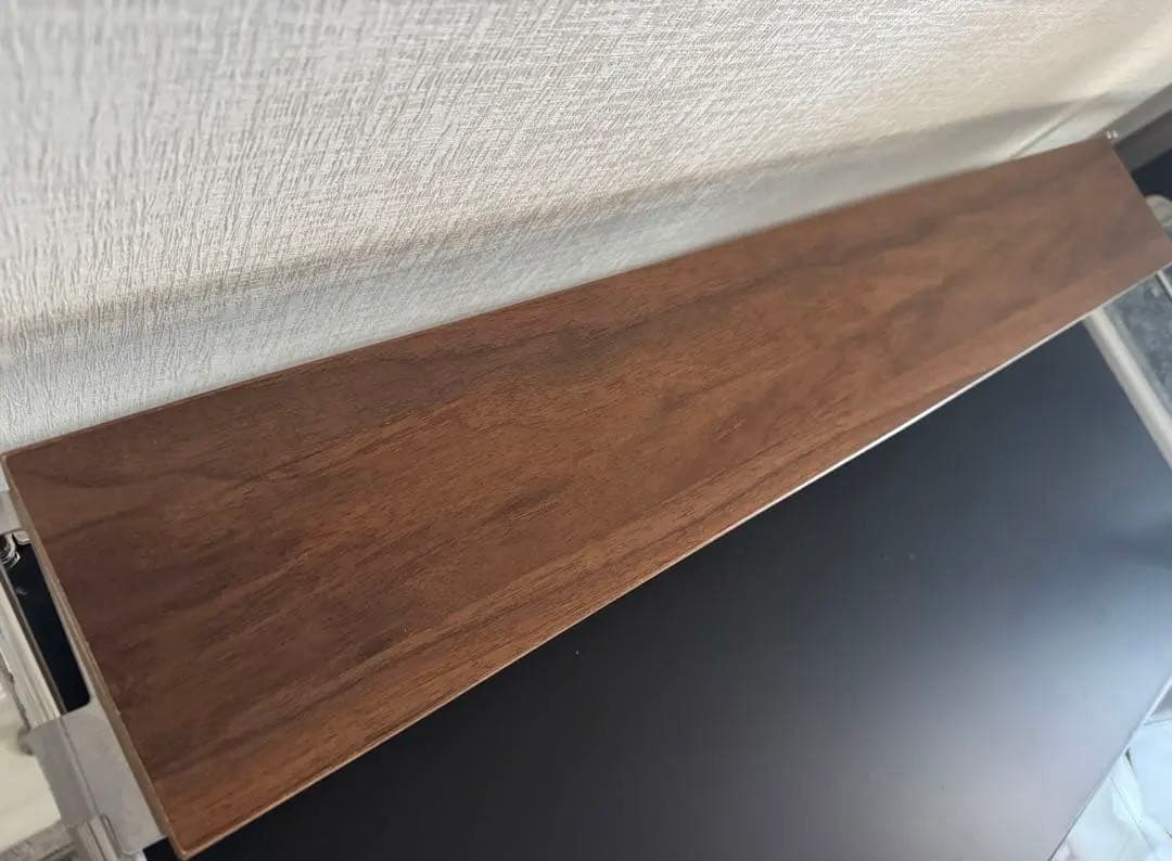 s*b様 無印良品ステンレスユニットシェルフ84cm★ダークグレー×ウォールナッ