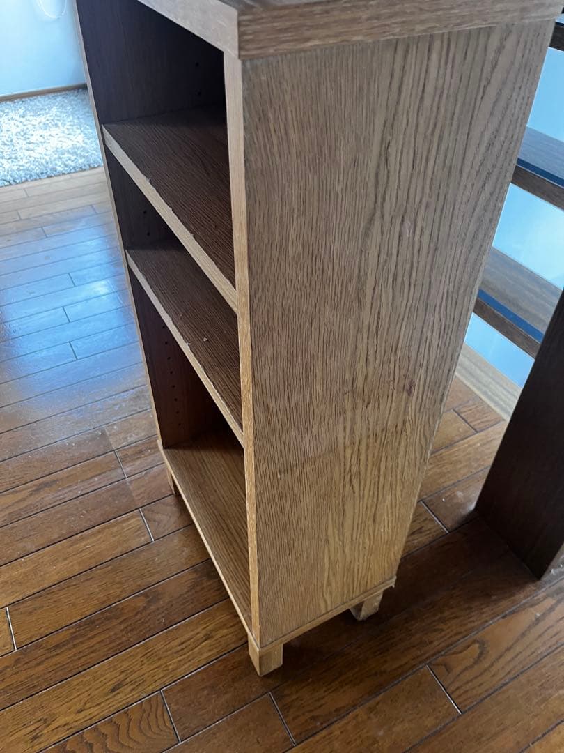 無印良品　オーク材薄型ラック　小