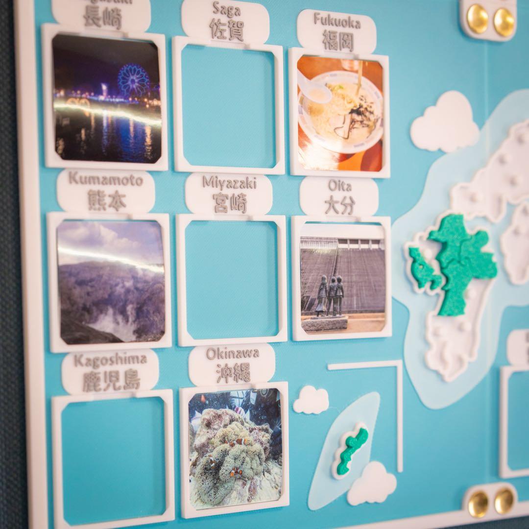【無地プレートセット】人生の実績解除パズル 日本地図 パズル フォトフレーム