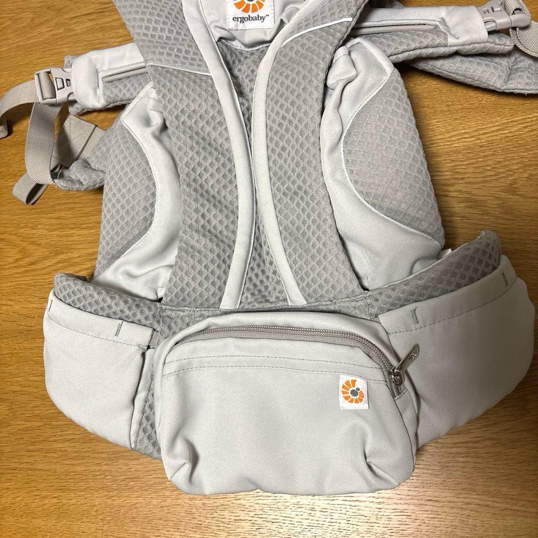 【美品】エルゴベビー オムニブリーズ パールグレー 抱っこ紐