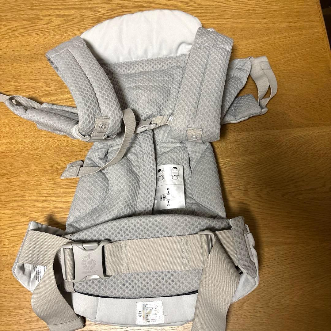 【美品】エルゴベビー オムニブリーズ パールグレー 抱っこ紐
