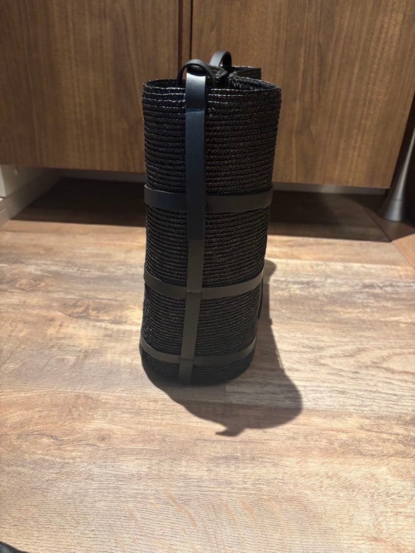 【新品:定価52800】Whim Gazette ストローショルダーバッグ 黒