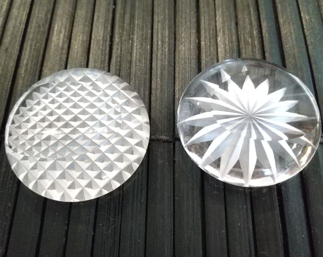 江戸切子　箸置き　5個セット　桐箱入り　新品未使用品