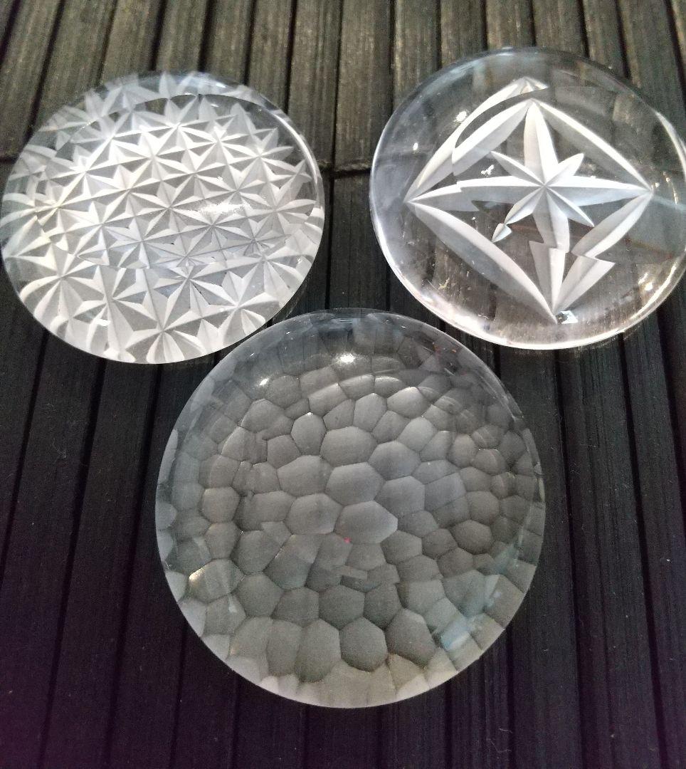 江戸切子　箸置き　5個セット　桐箱入り　新品未使用品