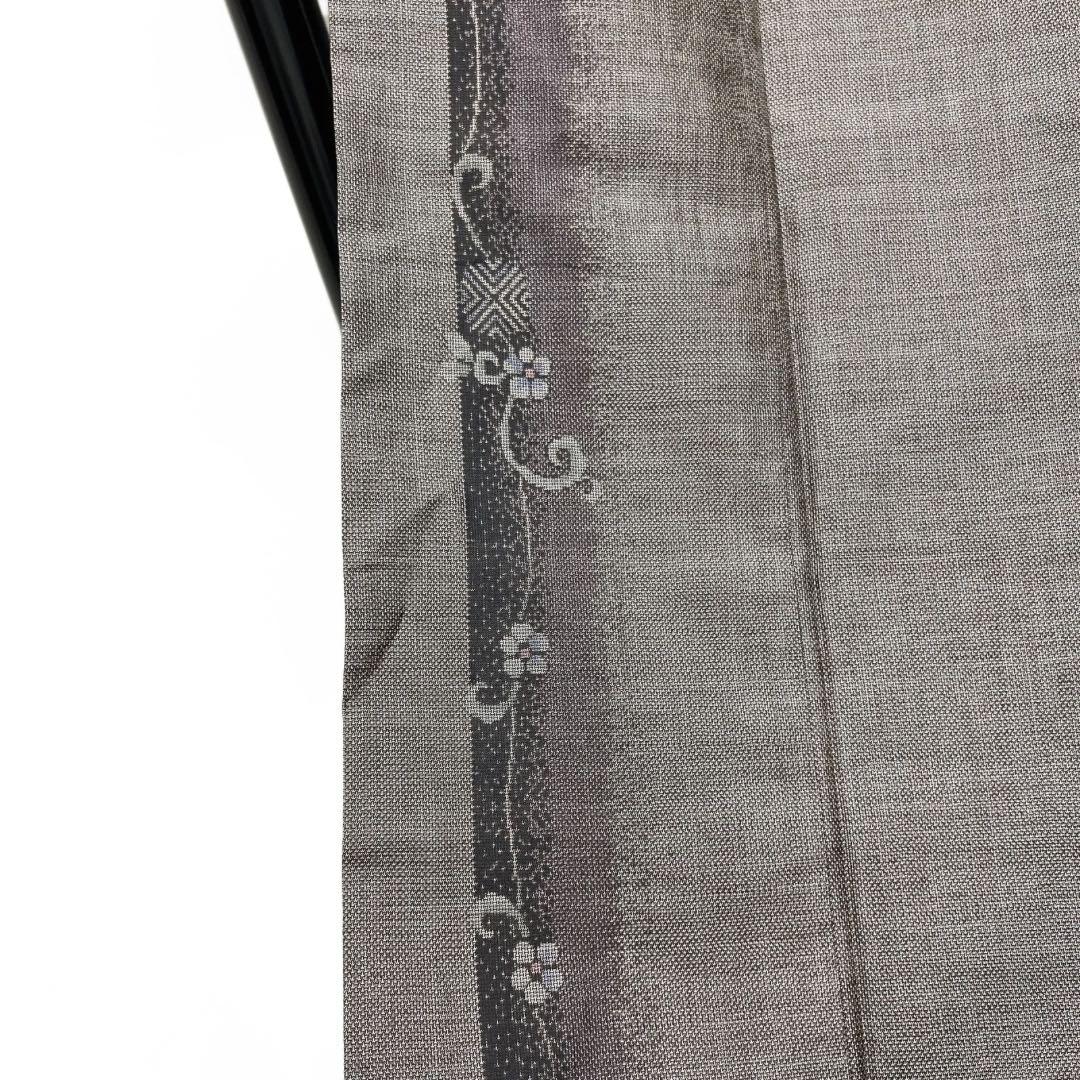 小紋　大島紬　縦縞　唐草　小花　抽象模様　着物　093a d