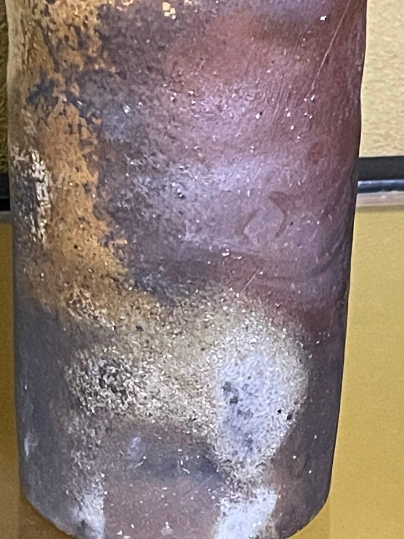 備前焼　火襷（ひだすき）　花生け