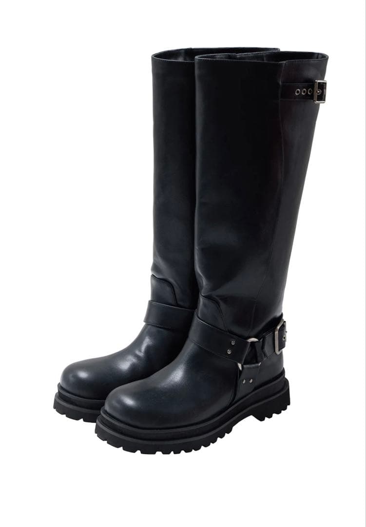 AMERI VINTAGE ロングブーツSIDE WAVE BUCKLE