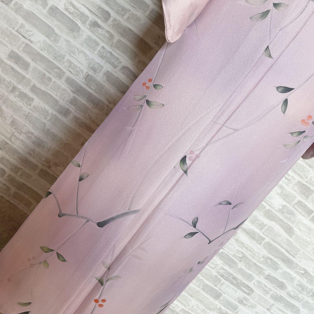 小紋　フルセット　実　枝葉　可愛らしい　お出掛け　お散歩　着物　P2