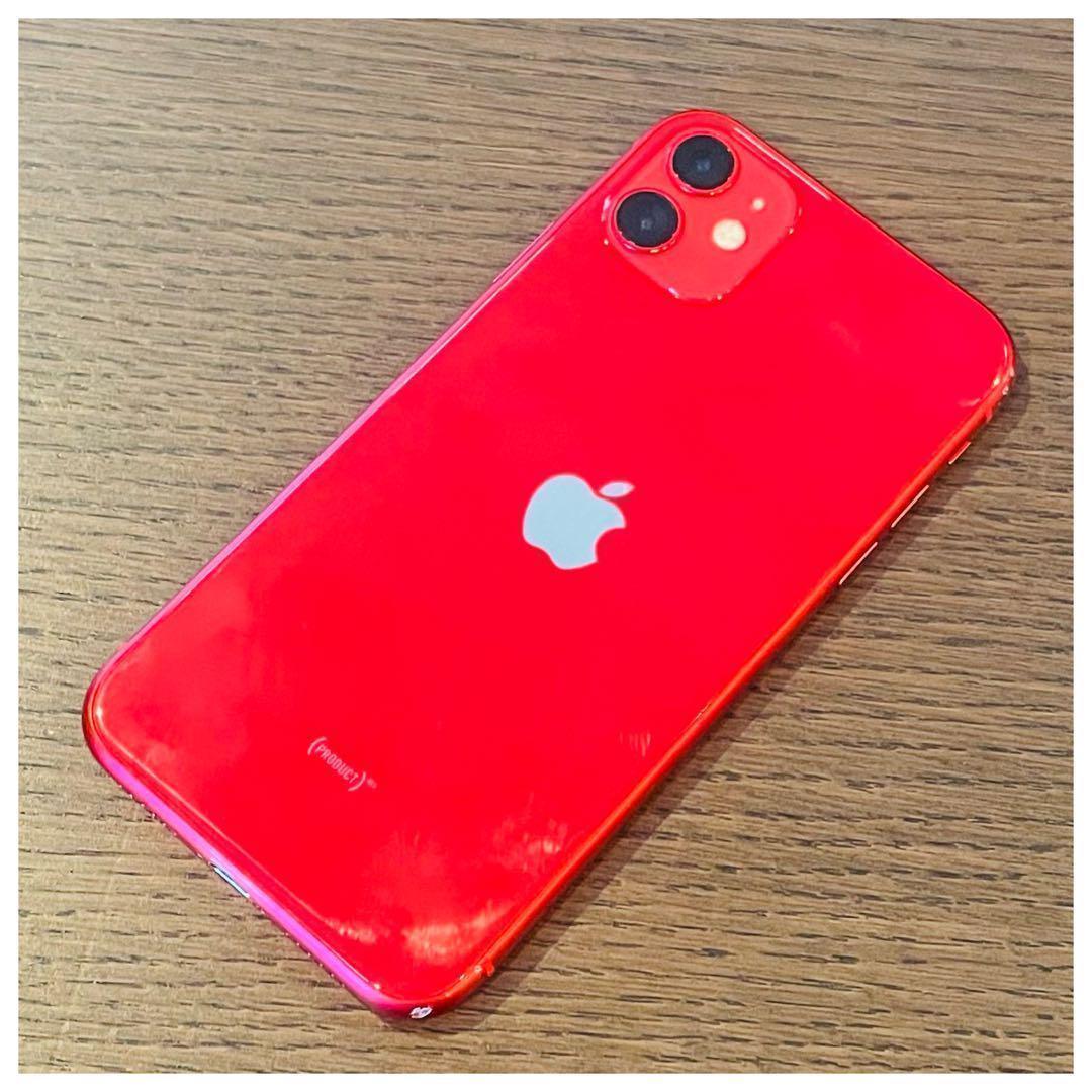 【高品質】iPhone11 本体 レッド 64GB SIMフリー 美品