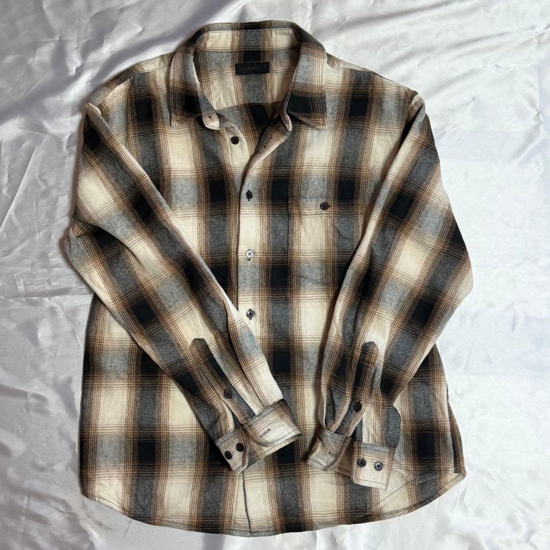oksoon フランネルチェックシャツ
