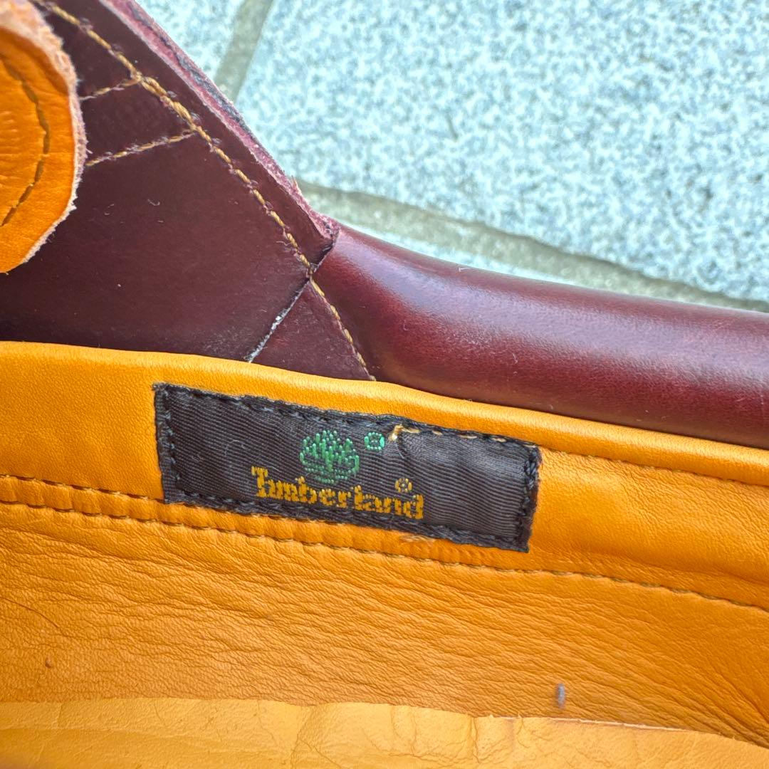 Timberland 3eye バーガンディ　26.5cm 美品　モカシン