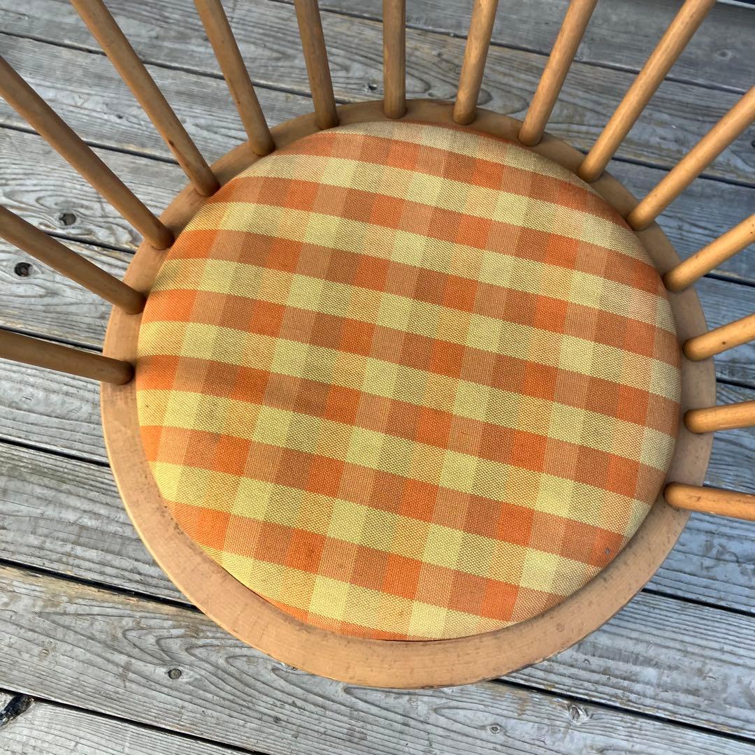 ② 北欧レトロ 秋田木工 ベントウッドラウンジチェア 木製椅子 ダイニングチェア