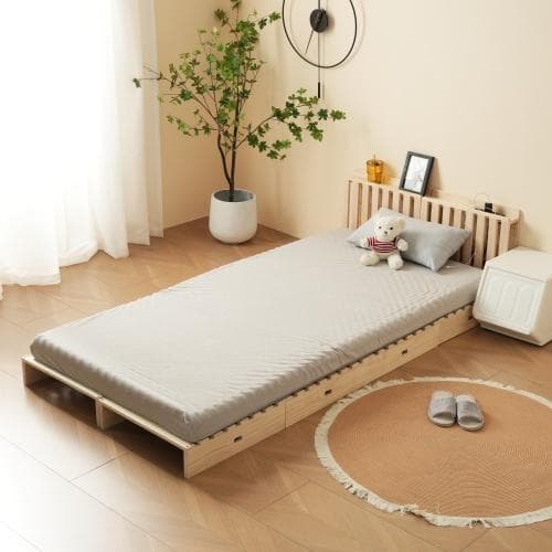 【パレットベッド×8枚+パベッドボード×2枚】パレットベッド 天然木 すのこベ