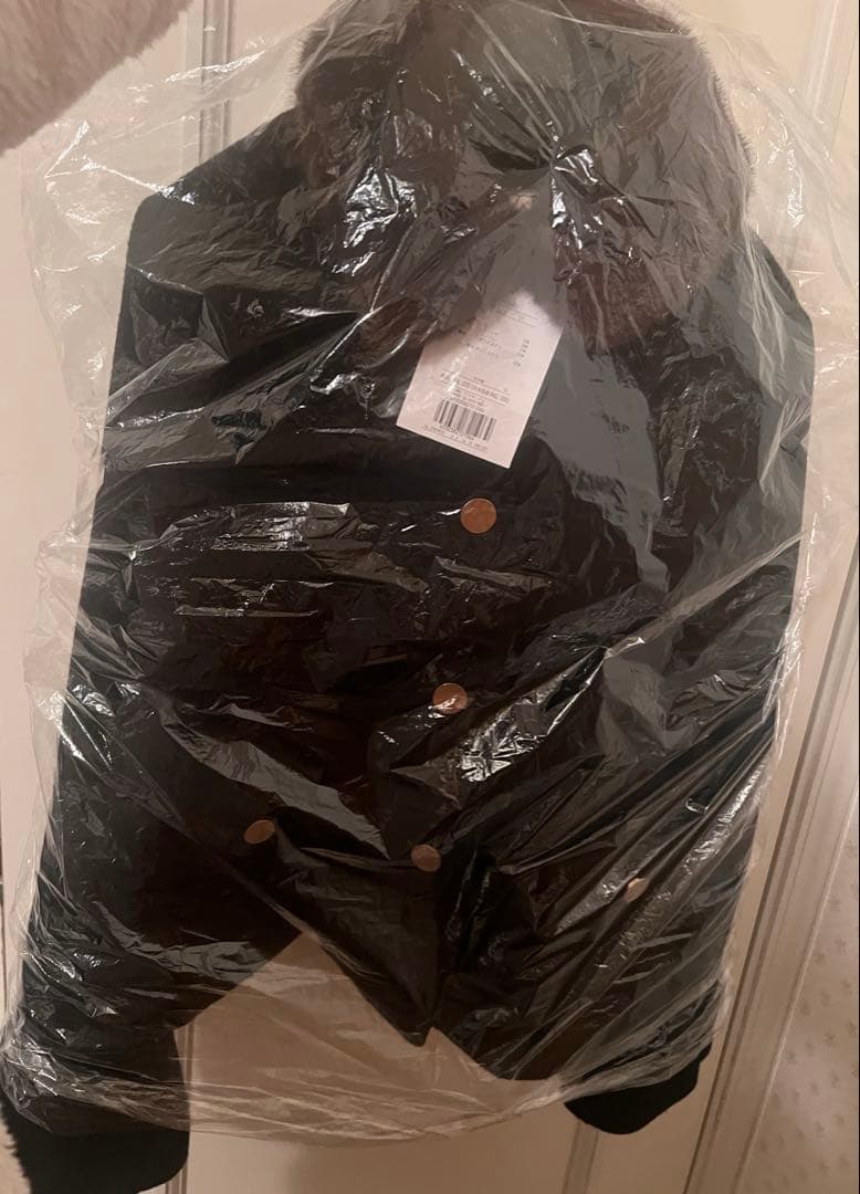 今期アプワイザーリッシェ　ステンカラーショートコート　ブラック